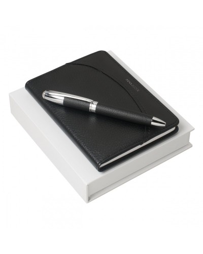 Parure Embrun Black (stylo bille & carnet A6)