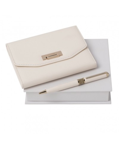 Parure Nina Ricci Lait (stylo bille & carnet A6)