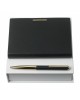 Parure Barrette Noir (stylo bille & carnet A6)