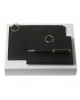 Parure Boucle Noir (stylo bille, carnet A6 & pochette)