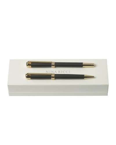 Parure Boucle Noir (stylo bille & stylo plume)