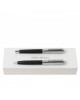 Parure Sellier Noir (stylo bille & stylo roller)