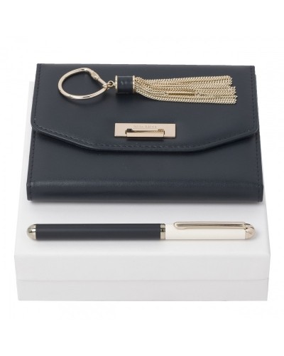 Parure Nina Ricci (stylo roller, carnet A6 & porte-clefs)