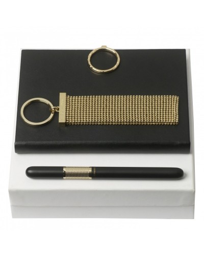 Parure Nina Ricci (stylo roller, carnet A6 & porte-clefs)