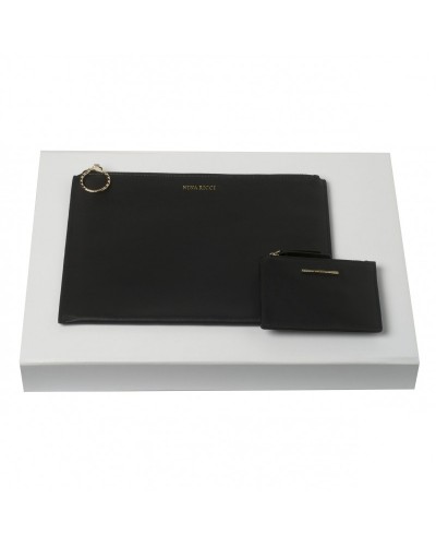 Parure Nina Ricci Noir (porte-clefs & pochette)