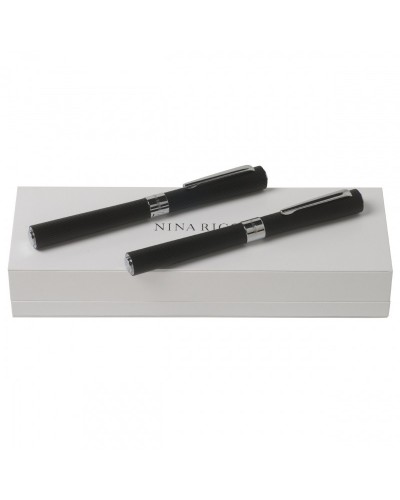 Parure Dune Black (stylo roller & stylo plume)