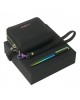 Parure Neon Black (stylo bille & portefeuille zip)