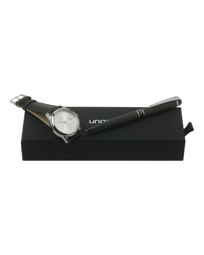 Parure Ungaro Black (stylo bille & montre)