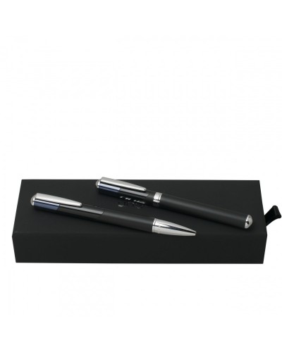 Parure Lapo Dark Blue (stylo bille & stylo roller)