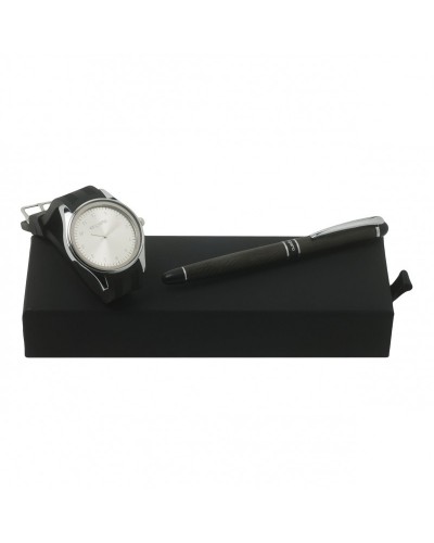 Parure Ungaro Black (stylo roller & montre)