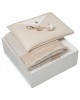 Parure Bird Beige (porte-clefs, écharpe & sac dame)