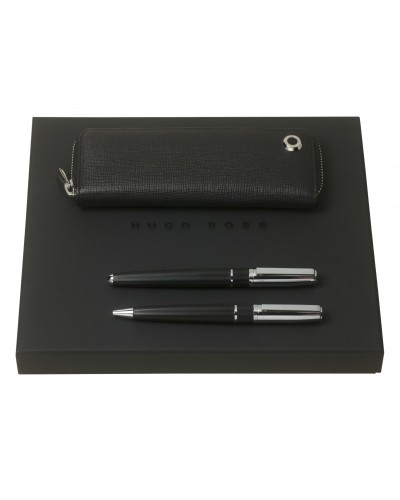 Parure HUGO BOSS (stylo bille, stylo plume & étui)