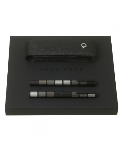 Parure HUGO BOSS (stylo roller, stylo plume & étui)