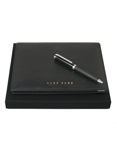 Parure HUGO BOSS (stylo bille & écritoire A5)