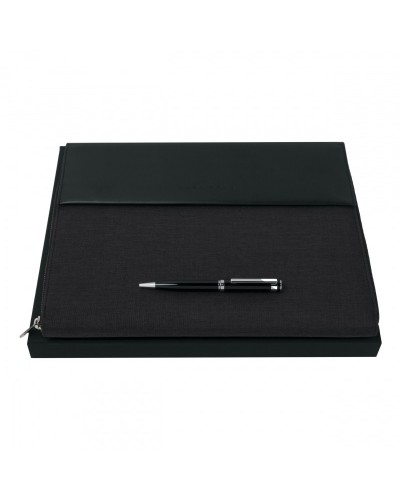 Parure HUGO BOSS (stylo bille & conférencier A4)