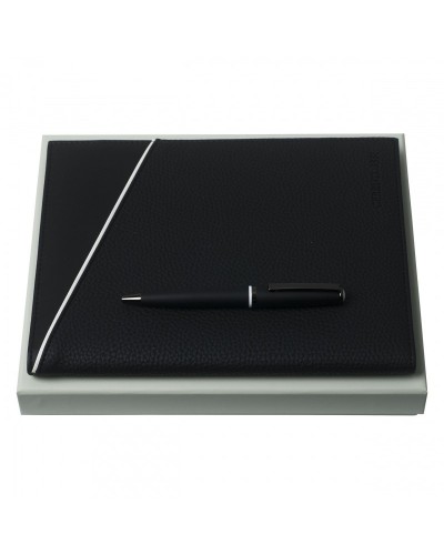 Parure Spring Black (stylo bille & écritoire A5)