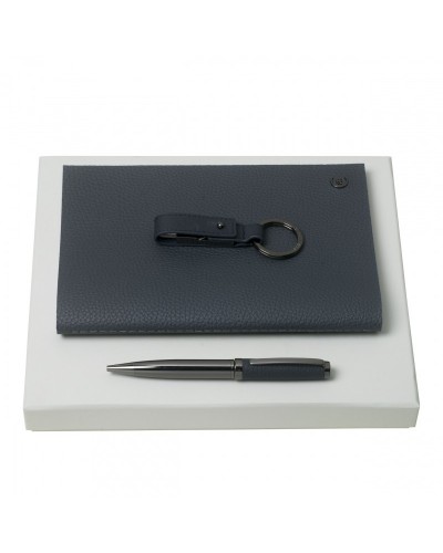 Parure Hamilton Black (stylo bille, carnet A4 & clé usb)