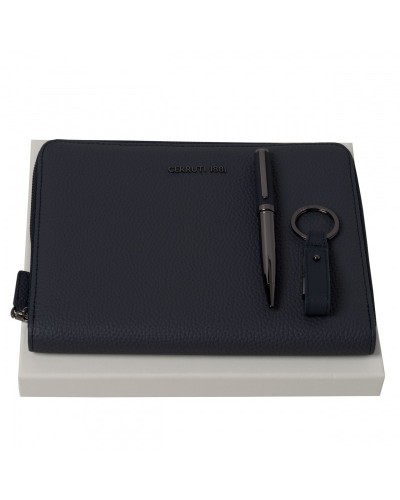 Parure Hamilton Dark Blue (stylo bille, conférencier A5 & clé usb)