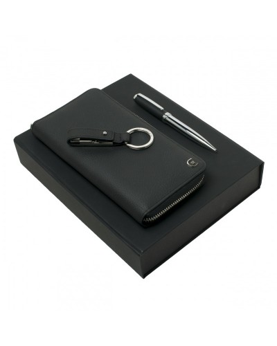 Parure Hamilton Black (stylo bille, compagnon de voyage & clé usb)