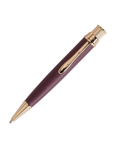 Stylo bille Evidence Leather Burgundy