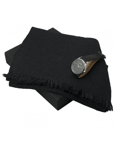 Parure Ungaro Black (montre & écharpe)