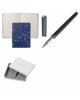 Parure Cacharel Bleu (stylo roller & carnet A6)